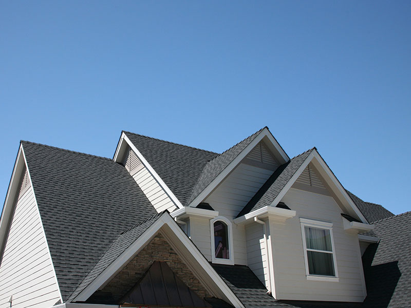 Shingles on a roof