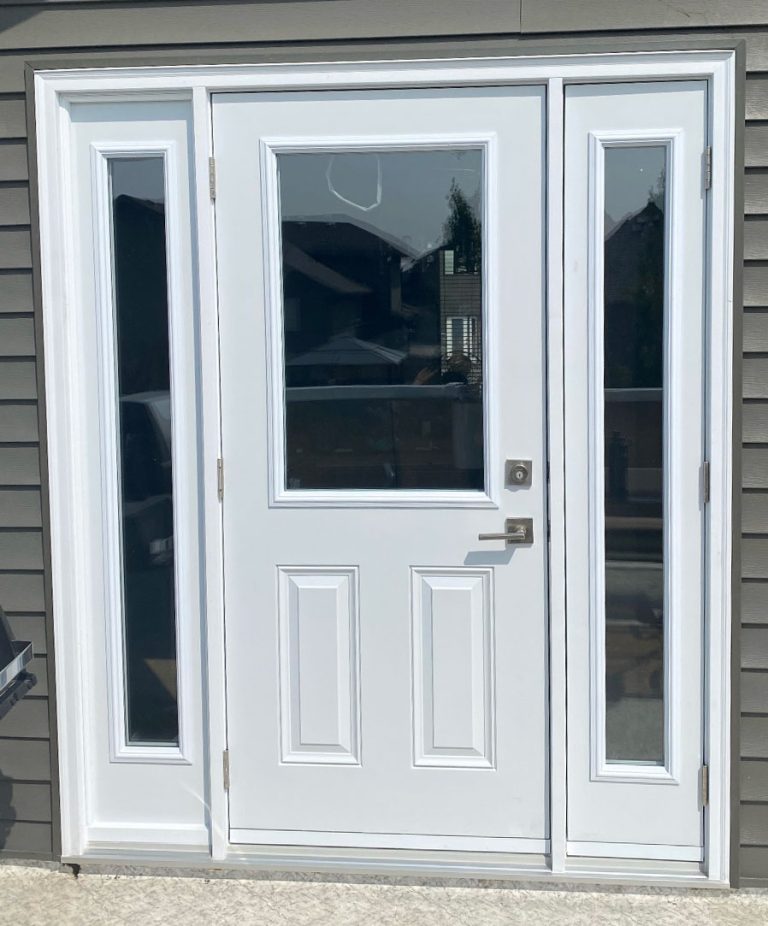 Dual sided front door with Window