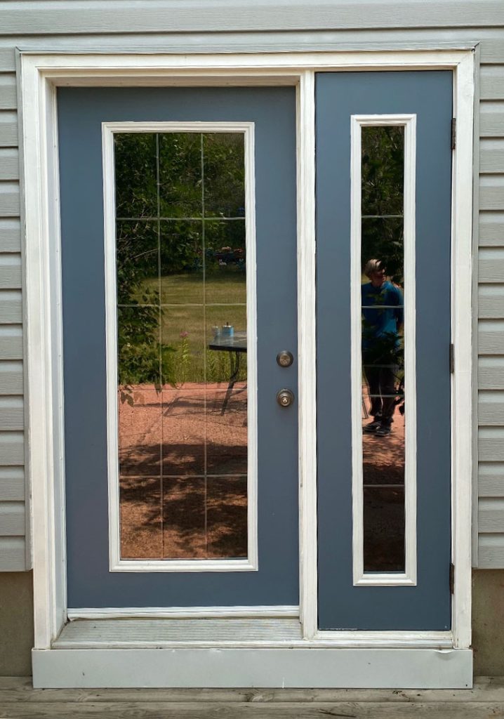 Smoke Blue Front Door